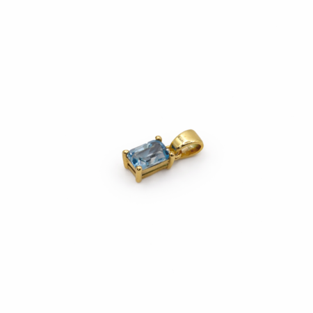 Aquamarine Pendant - 9 Carat Gold