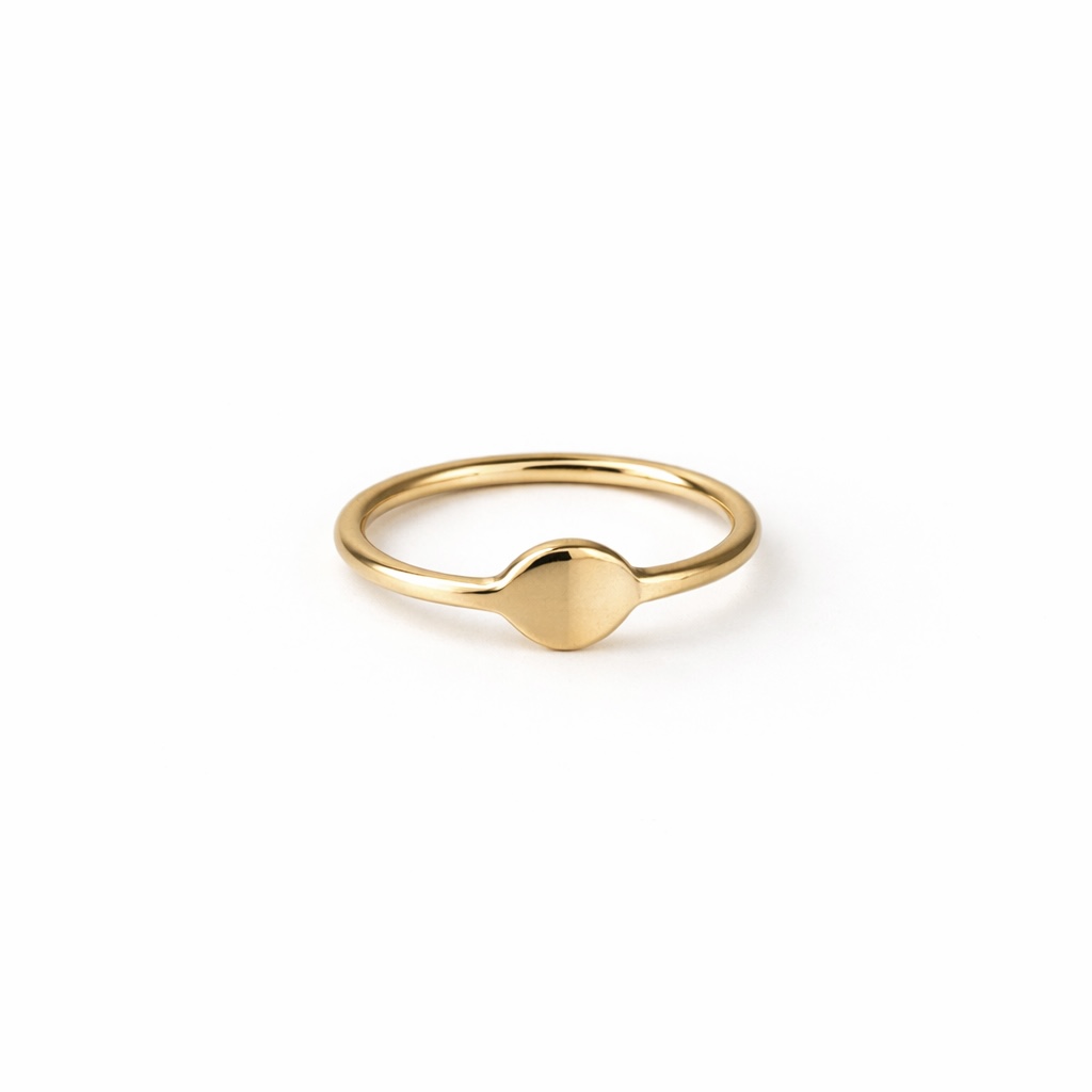 Signet Style Ring - 9 Carat Gold - Image 3