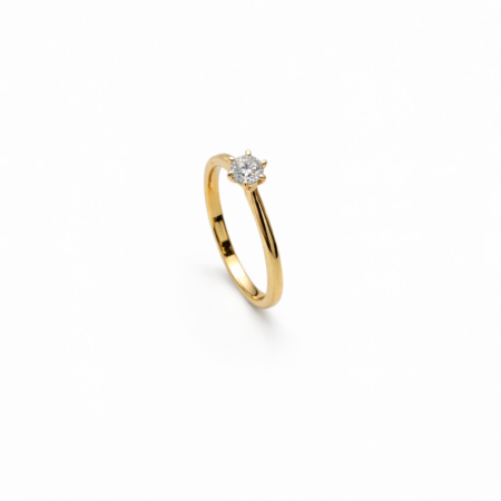 Diamond Solitaire Ring - 9ct Gold