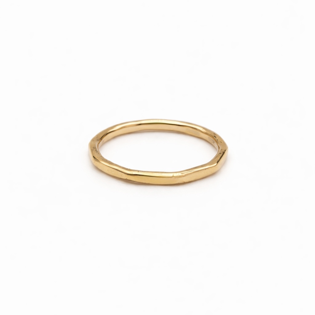 9 Carat Yellow Gold Textured Ring - Image 3