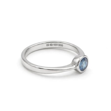 Blue Sapphire Platinum Ring