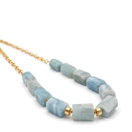 Aquamarine Necklace - Gold Vermeil
