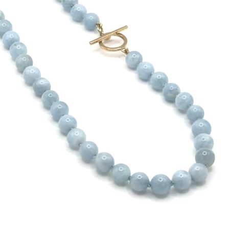 Aquamarine Necklace - 9ct Gold