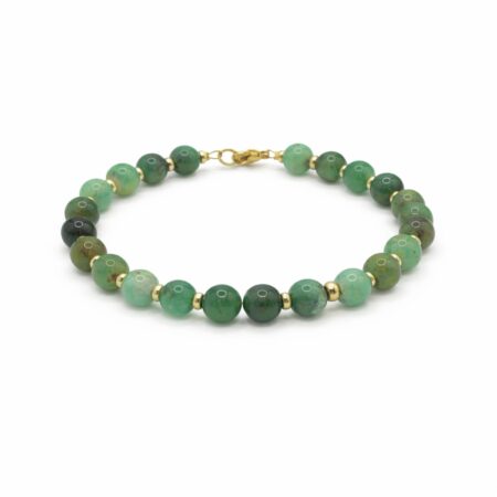 Chrysoprase Bracelet - 9ct Gold