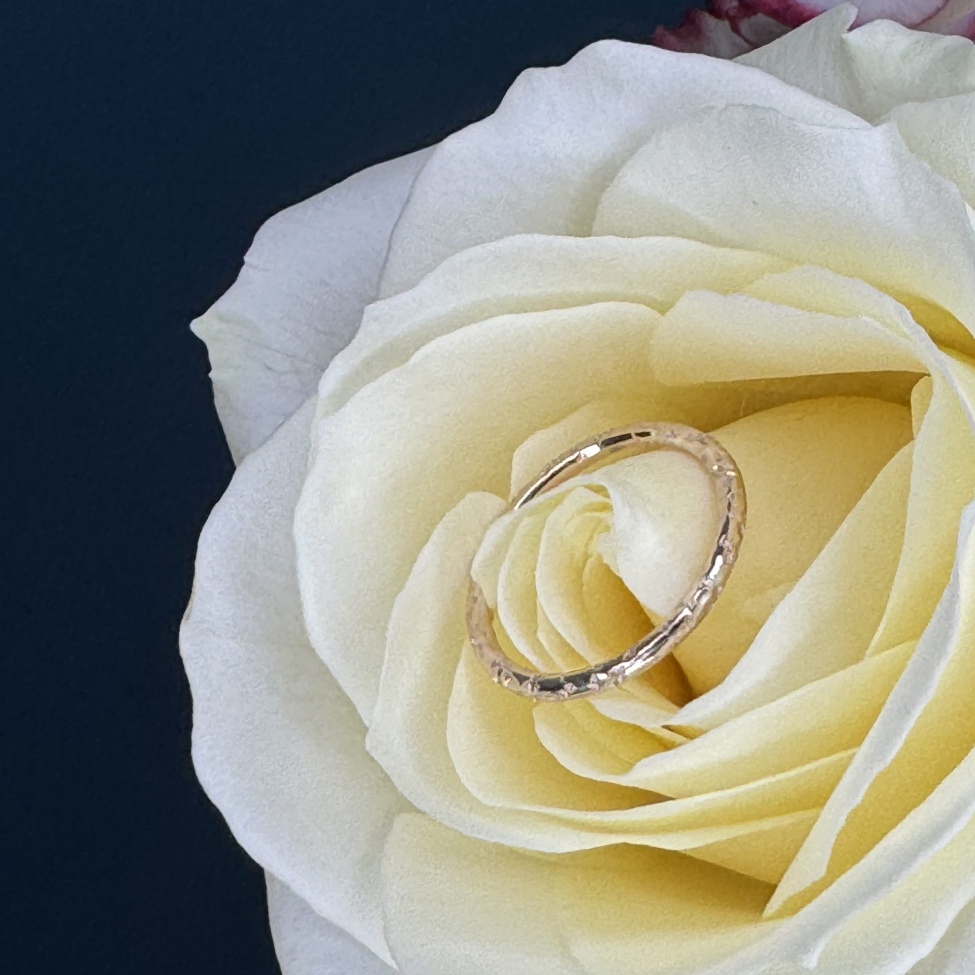 9 Carat Yellow Gold Textured Ring - Image 2