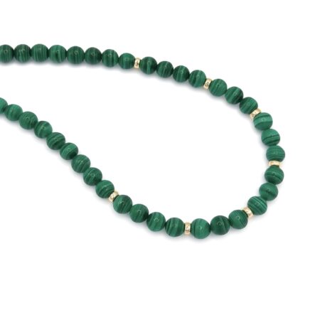 Malachite Necklace - 9 Carat Gold