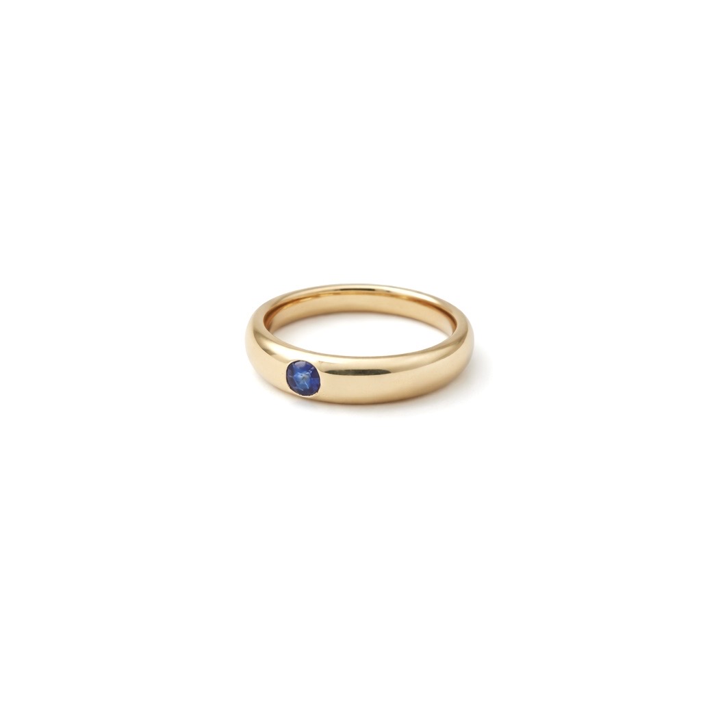Blue Sapphire Ring - 9 Carat Gold - Image 4