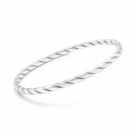 Twisted Bangle - Sterling Silver