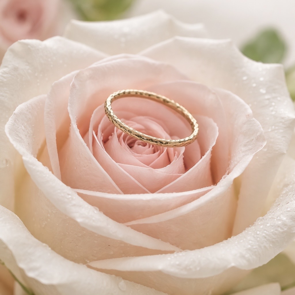 9 Carat Yellow Gold Textured Ring - Image 4