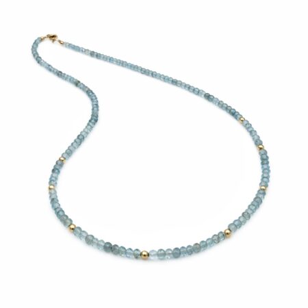 Aquamarine Necklace - 9 Carat Gold