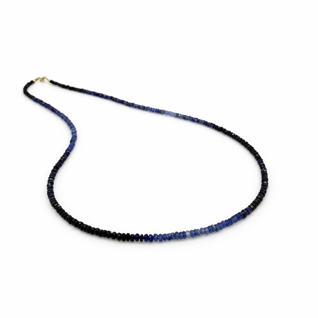 Sapphire Necklace - 9 Carat Gold - Image 2