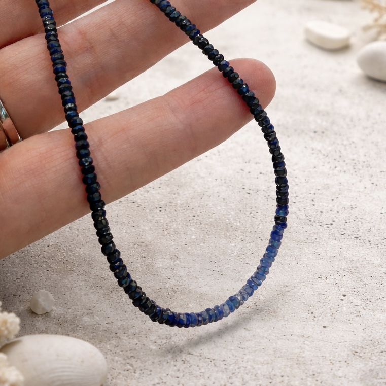 Sapphire Necklace - 9 Carat Gold - Image 3