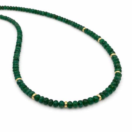 Emerald Necklace - 9 Carat Gold