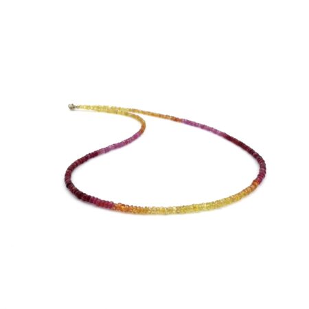 Sapphire & Ruby Necklace - 9 Carat Gold