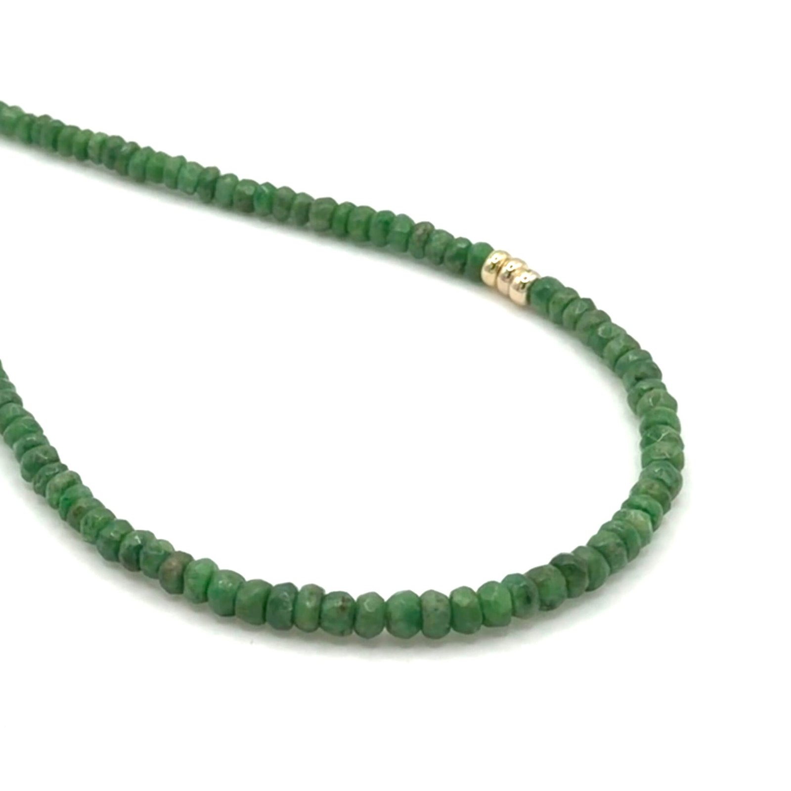 Tsavorite Garnet Necklace - 9 Carat Gold