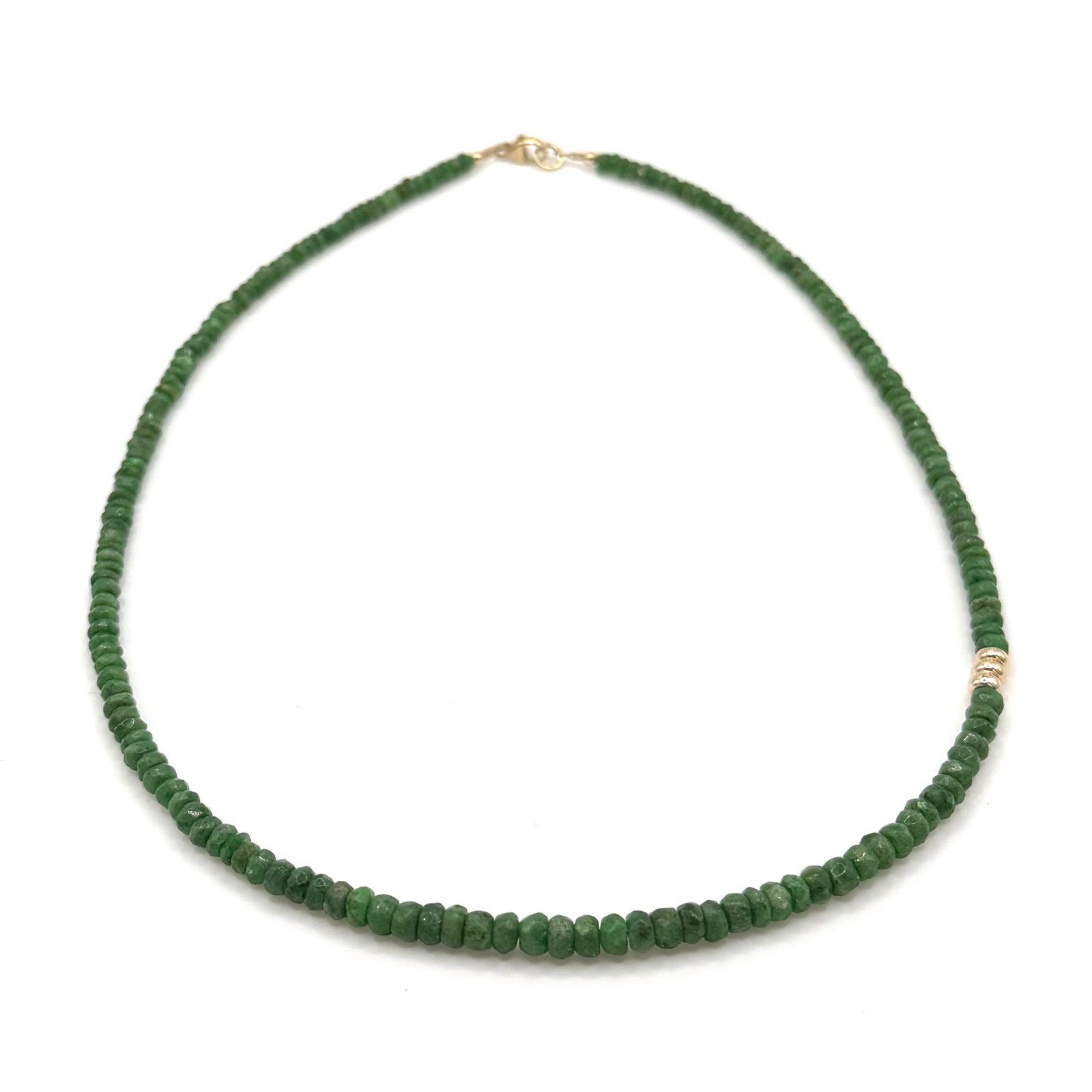 Tsavorite Garnet Necklace - 9 Carat Gold - Image 2