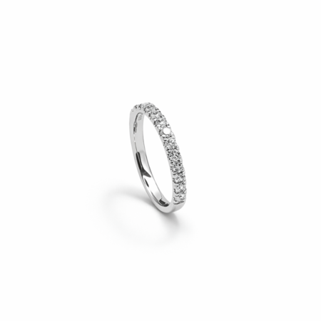 Diamond Half Eternity Ring - Platinum