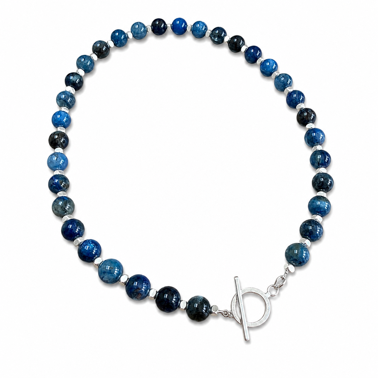 Kyanite Bead Necklace - Sterling Silver - Image 3