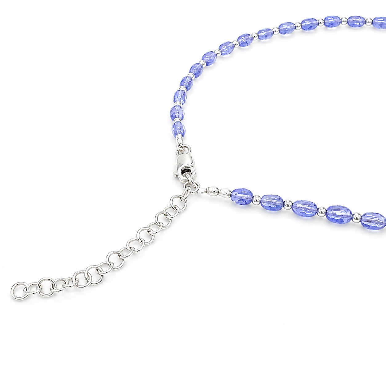 Tanzanite Necklace - Sterling Silver - Image 2