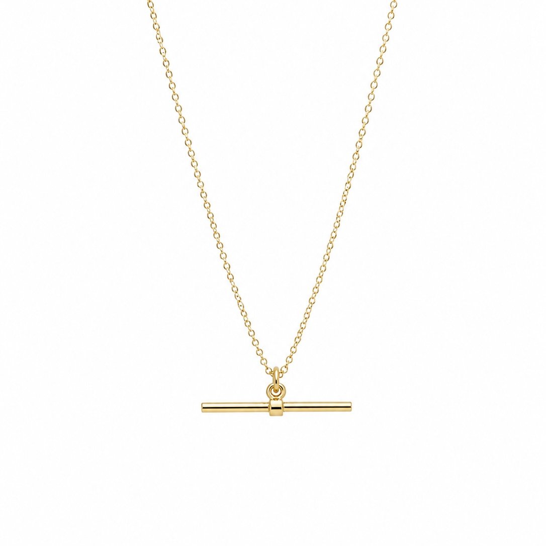T Bar Pendant - 9ct Gold - Image 2
