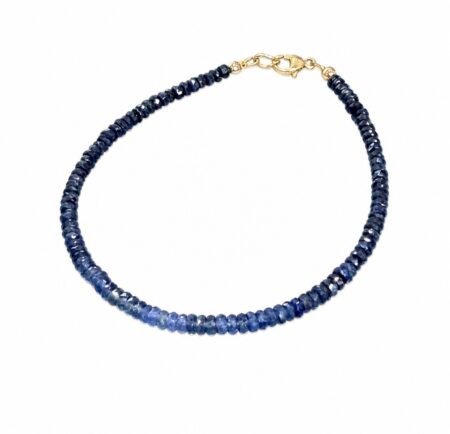 Blue Sapphire Bracelet - 9ct Gold