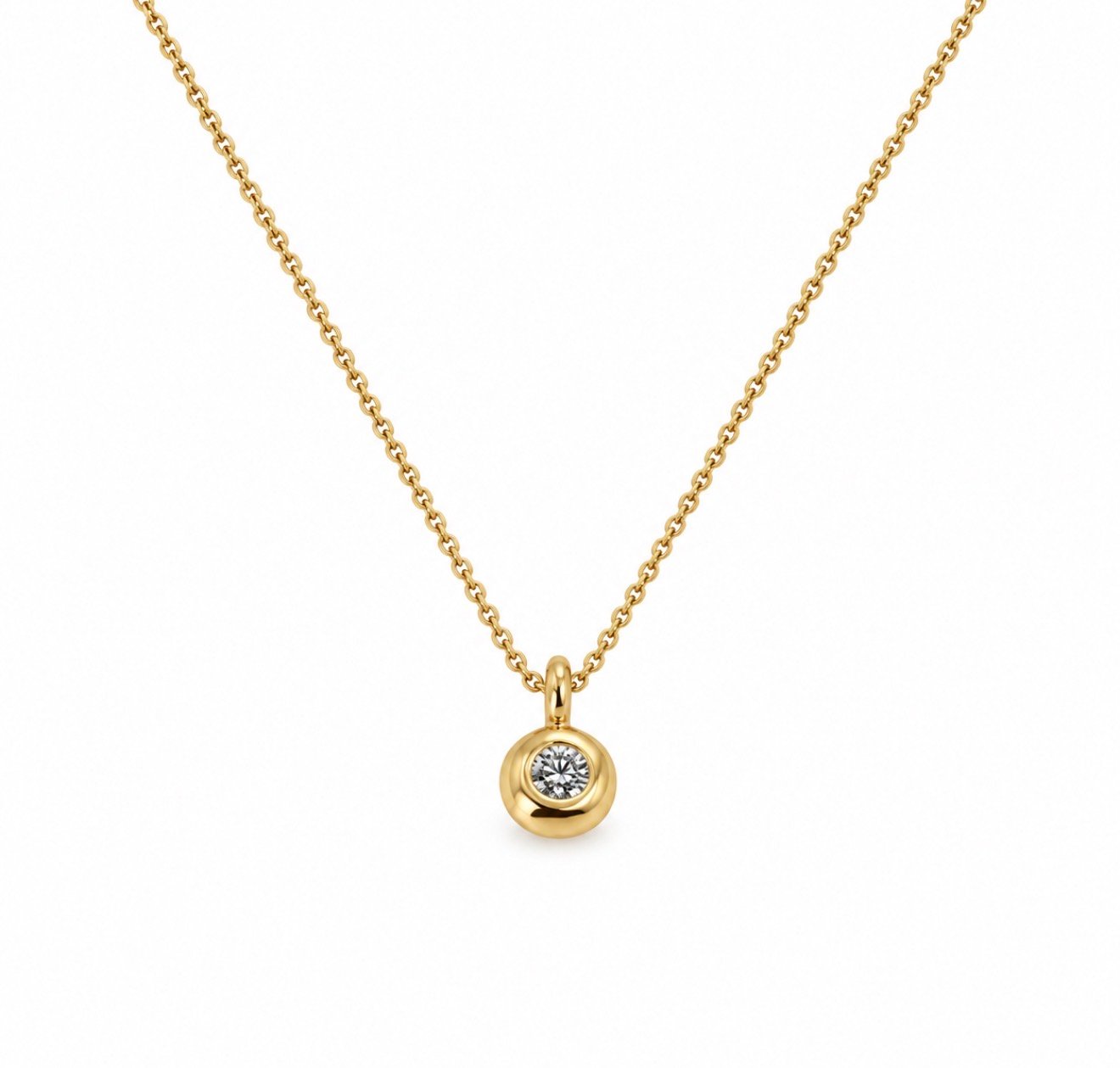 Diamond Pendant - 9ct Gold