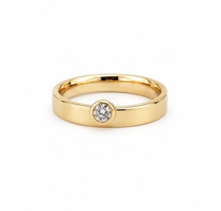 Diamond Solitaire Ring - 9ct Gold