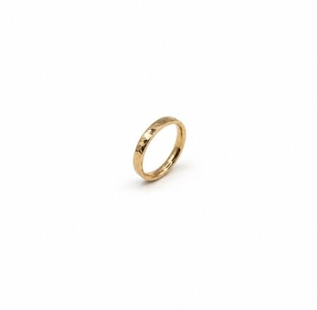 Hammered Wedding Band - 9ct Gold