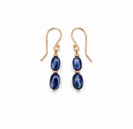 Kyanite Earrings - 9ct Gold