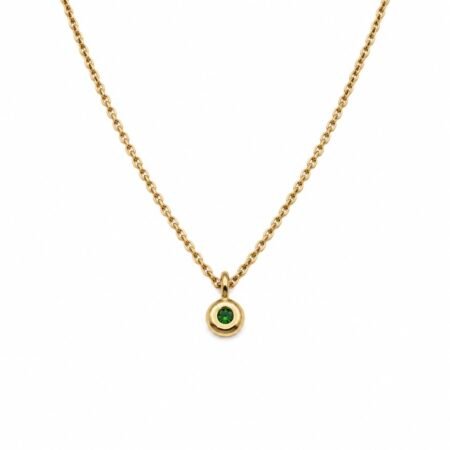 Tsavorite Garnet Pendant - 9ct Gold