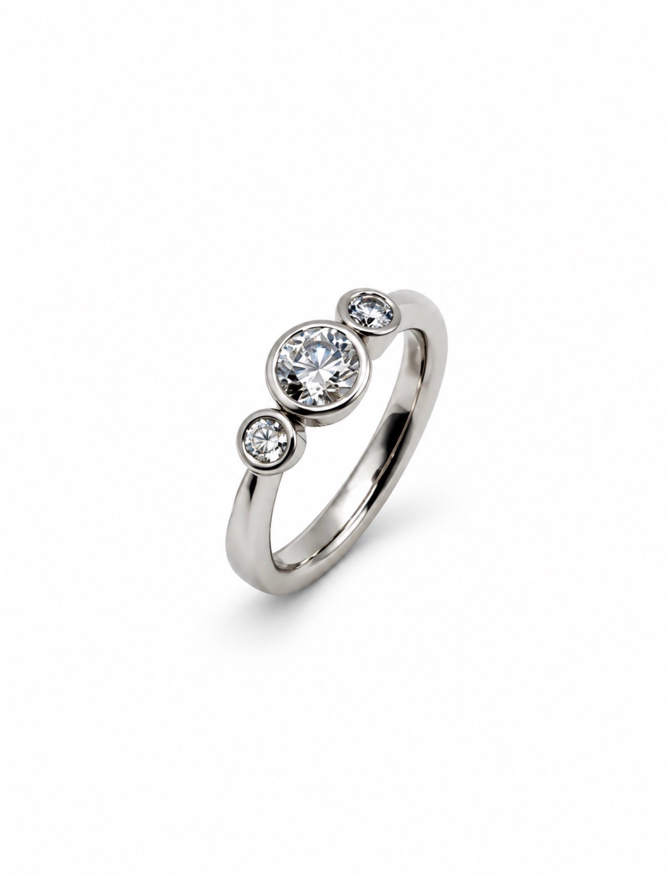 Diamond Triology Ring - Platinum